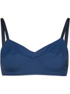 Malia Mills - Stitched Detail Bikini Top - Women - Nylon/spandex/elastane - 38b, Blue, Nylon/spandex/elastane