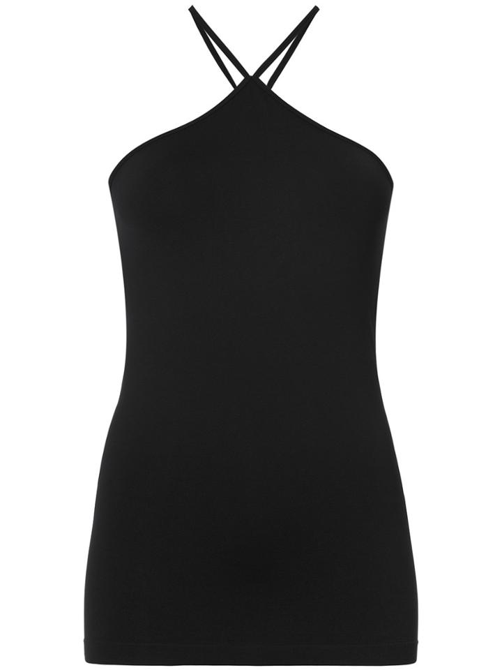 Helmut Lang Cross Strap Tank Top - Black