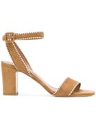 Tabitha Simmons Open Toe Buckle Sandals - Brown