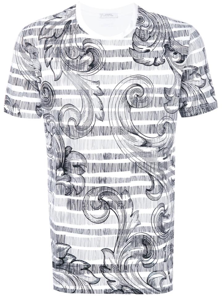 Versace Collection Paisley Print T-shirt - White
