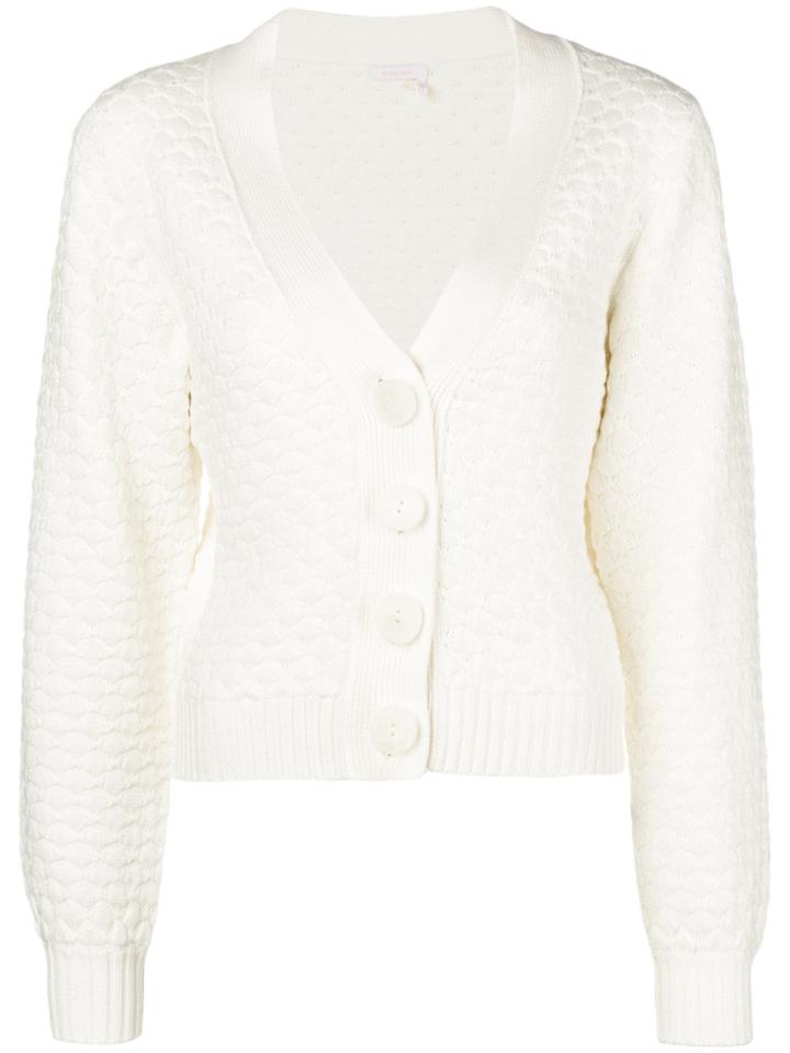 See By Chloé Textured Chunky-knit Cardigan - White