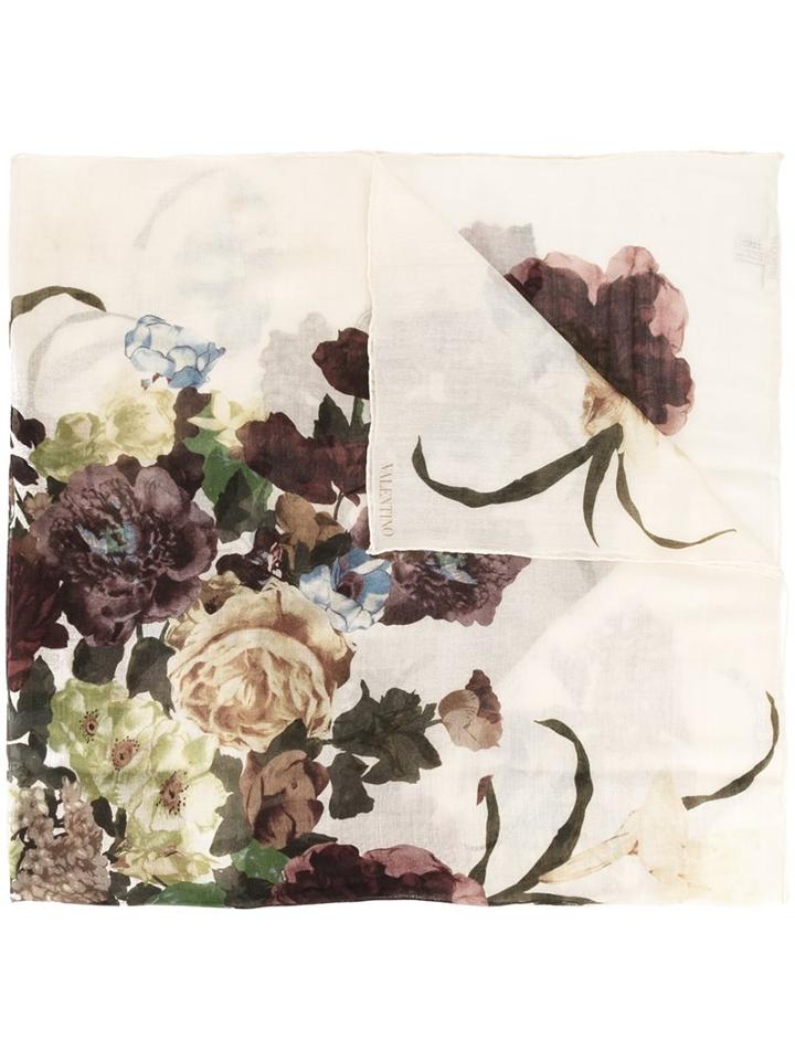 Valentino 'kimono 1997' Scarf, Women's, Nude/neutrals, Silk/cashmere/wool