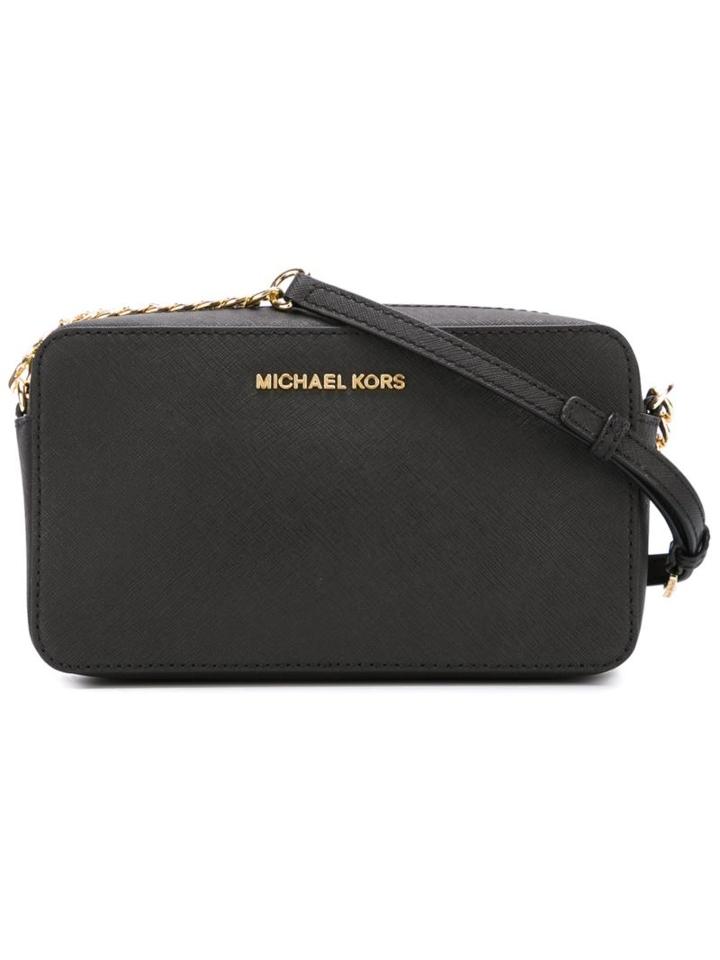 Michael Michael Kors 'jet Set Travel' Crossbody Bag, Women's, Black, Calf Leather