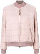 Stella Mccartney Padded Bomber Jacket - Pink & Purple
