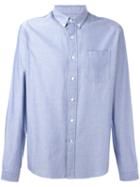 Ami Alexandre Mattiussi - Button Down Shirt - Men - Cotton - 39, Blue, Cotton