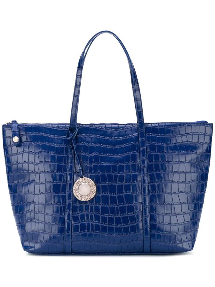Versace Jeans Textured Tote Bag - Blue