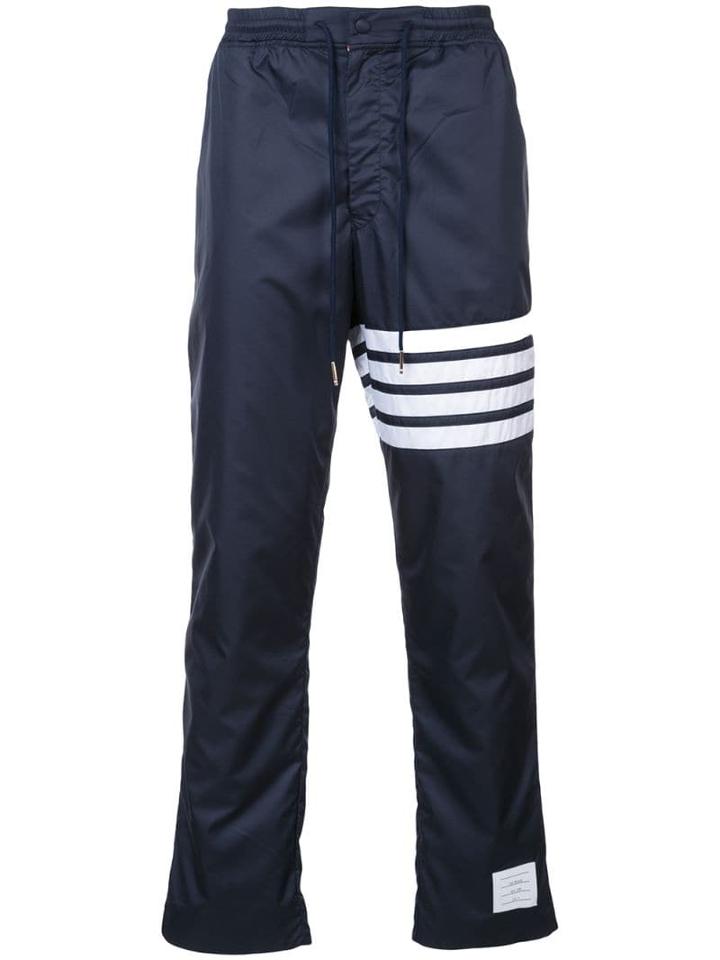 Thom Browne Seamed 4-bar Stripe Ripstop Pants - Blue