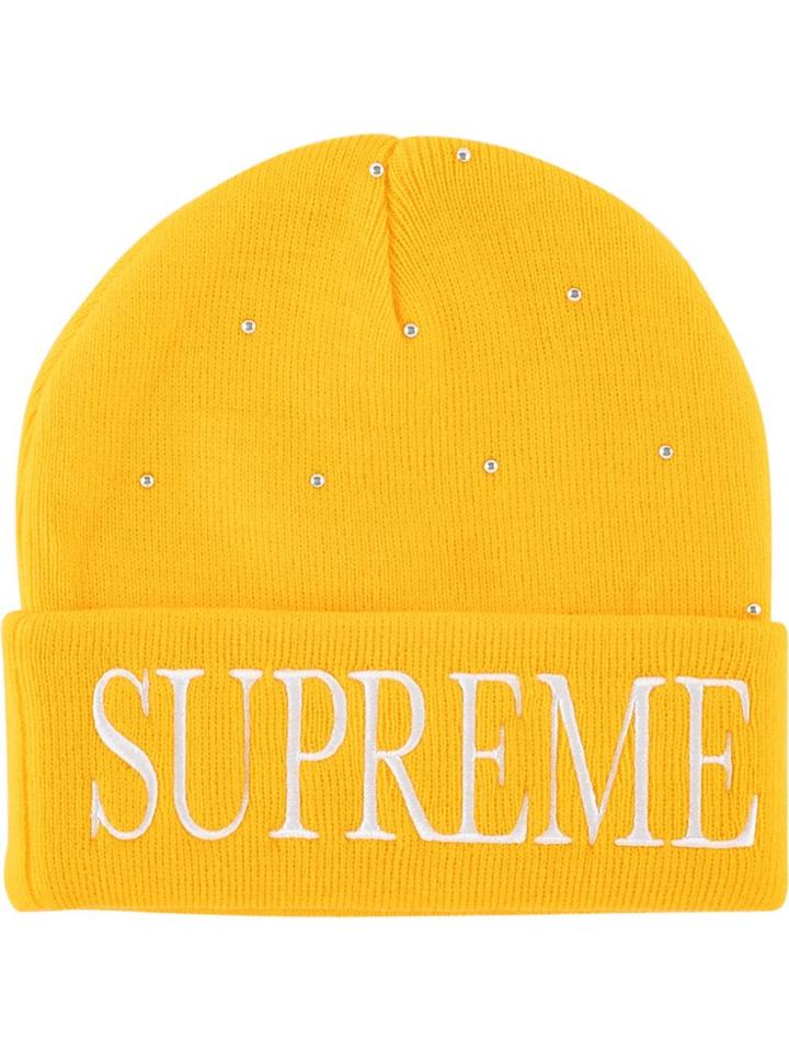 Supreme Fw18 Studded Beanie - Yellow