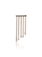 Suzanne Kalan Fringe 18k Rose Gold And Diamond Earrings