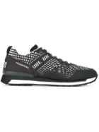 Hogan Rebel Striped Sneakers - Black