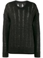 Uma Wang Loose Knit Cardigan - Black