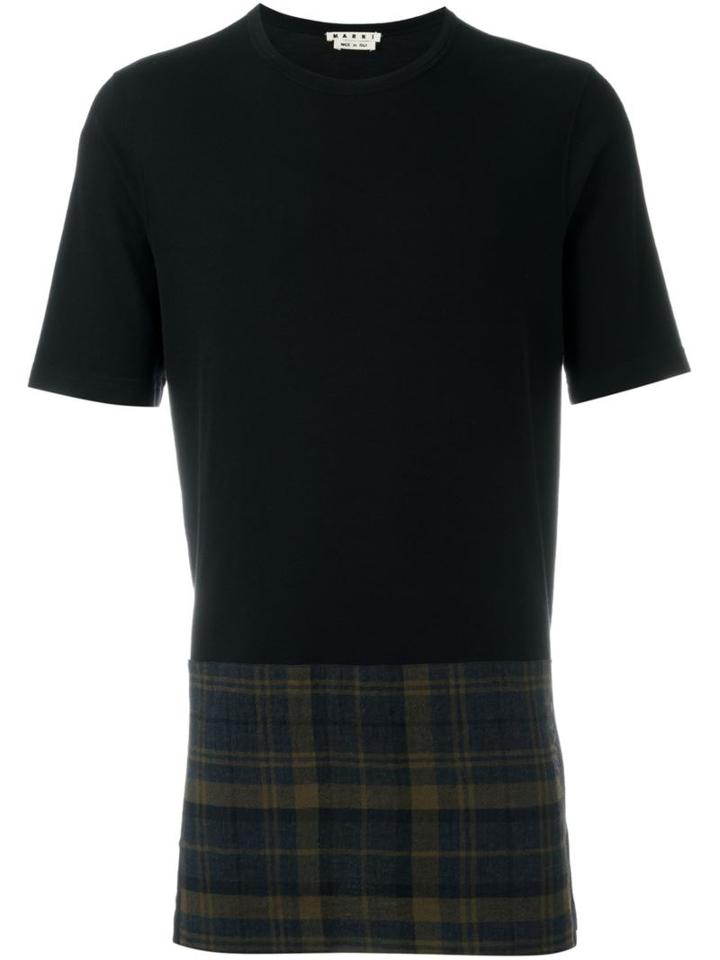 Marni Tartan Panel T-shirt