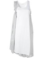 Stefano Mortari - Layered Dress - Women - Cotton/cupro - 40, Grey, Cotton/cupro