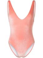 Suboo Velvet Swimsuit - Pink & Purple