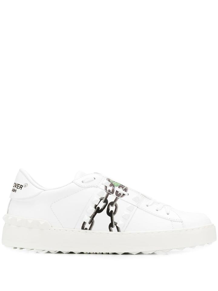 Valentino X Undercover Printed Sneakers - White