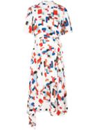 Rosetta Getty Geometric Print Wrap Dress - Multicolour