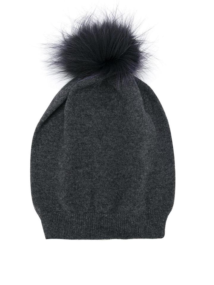 Fabiana Filippi Classic Bobble Hat - Grey