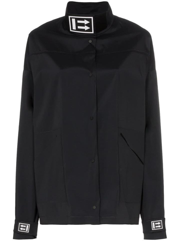 Off-white Lightweight Logo Parka Jacket - Black