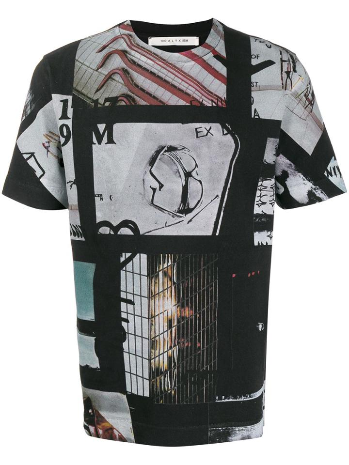 1017 Alyx 9sm Mixed Print T-shirt - Black