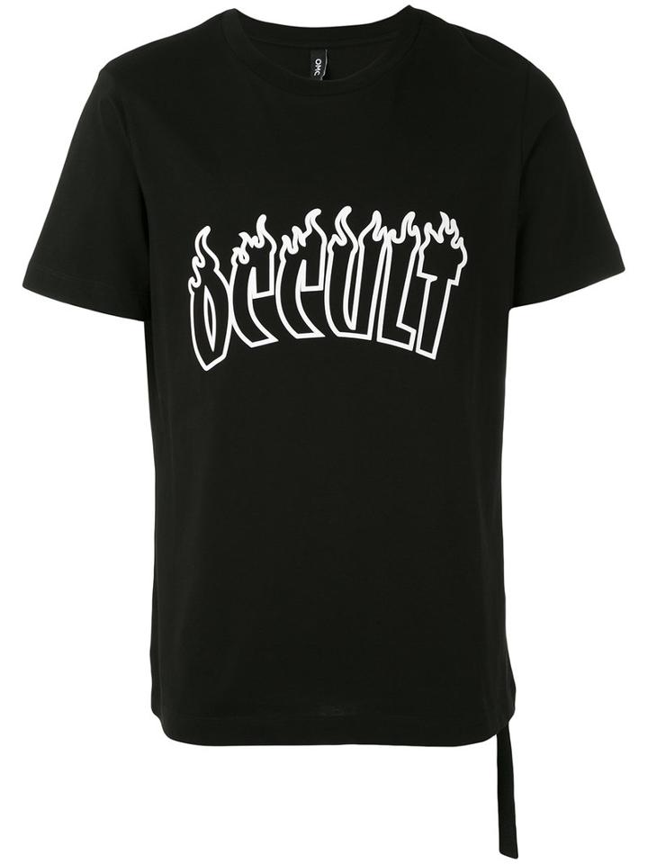 Omc - Flames T-shirt - Unisex - Cotton - S, Black, Cotton