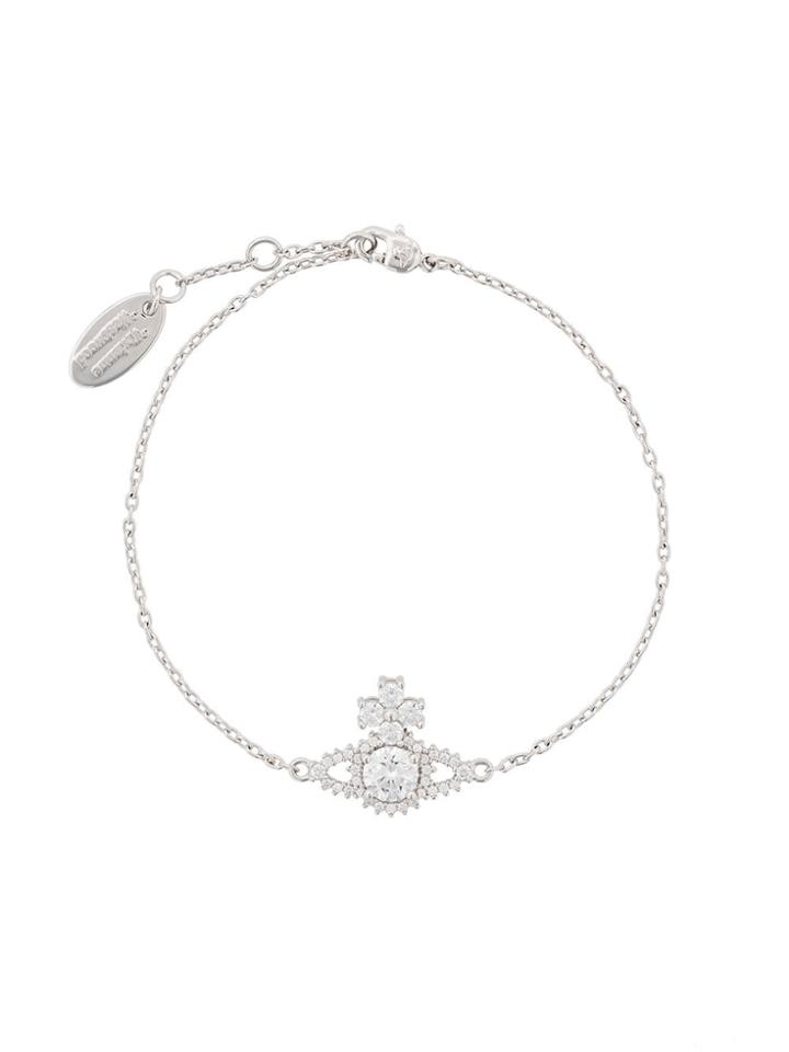 Vivienne Westwood Orb Embellished Bracelet - Silver