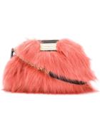 Emporio Armani Fur Cross Body Bag - Red