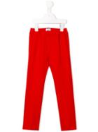 Il Gufo Slim Fit Trousers, Girl's, Size: 6 Yrs, Red