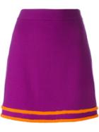 Boutique Moschino Contrast Trim A-line Skirt