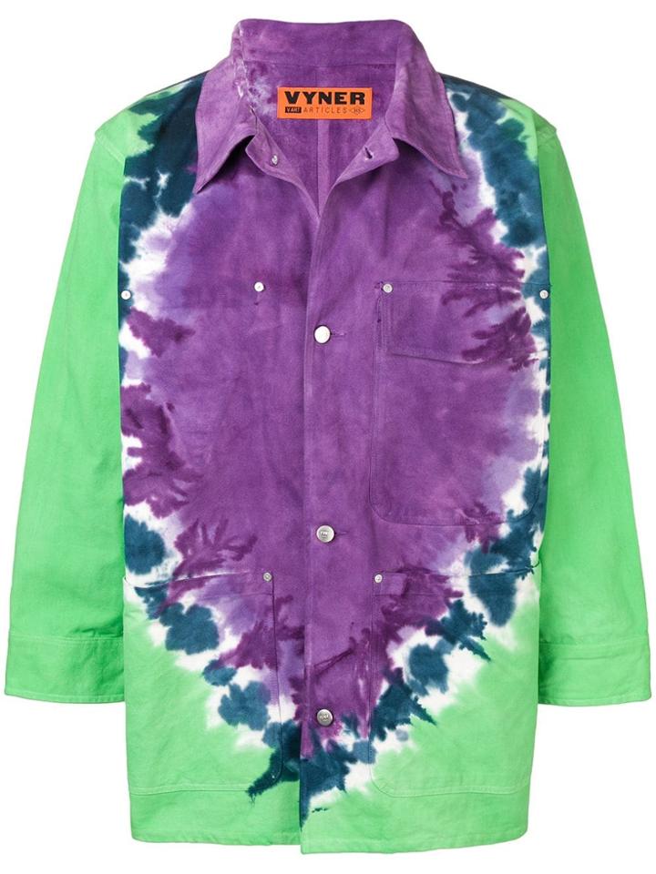 Vyner Articles Tie-dye Worker Jacket - Purple