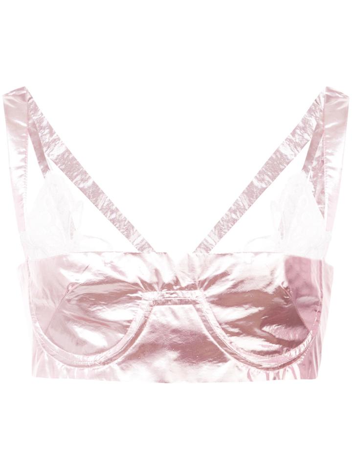 Neith Nyer Tiffany Bralette Top - Pink & Purple