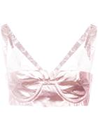 Neith Nyer Tiffany Bralette Top - Pink & Purple