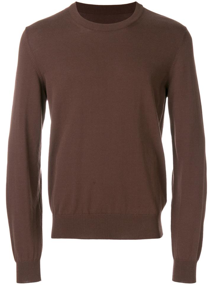 Maison Margiela Crew Neck Jumper - Brown