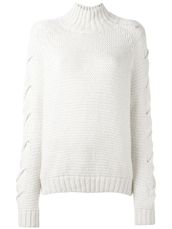 Iro 'zane' Sweater, Women's, Size: Small, White, Alpaca/wool/polyamide