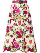 Dolce & Gabbana Macrame Angels Skirt - Pink