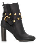 See By Chloé Stud-embellished Ankle Boots - Black