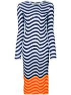 House Of Holland Fitted Hypnotic Dress - Blue