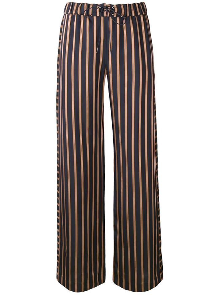 A.p.c. Striped Wide Leg Trousers - Blue