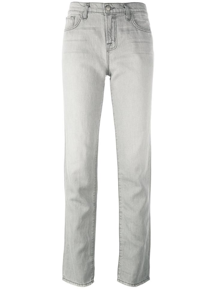 J Brand - Aidan Boyfriend Jeans - Women - Cotton/linen/flax - 25, Grey, Cotton/linen/flax