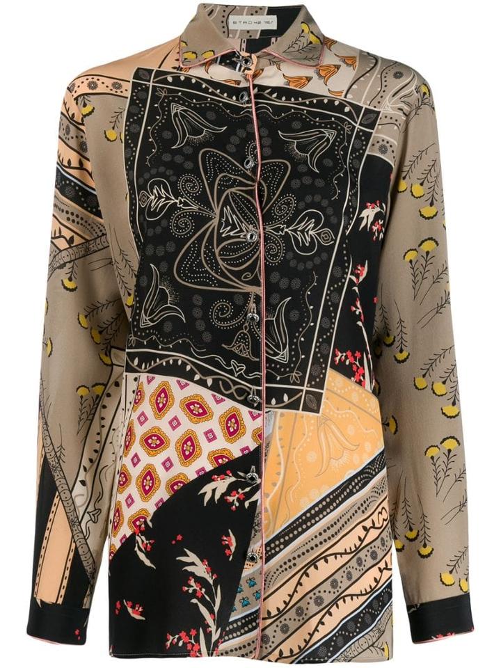 Etro Mixed Print Shirt - Neutrals
