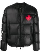 Dsquared2 Printed Logo Padded Jacket - Black