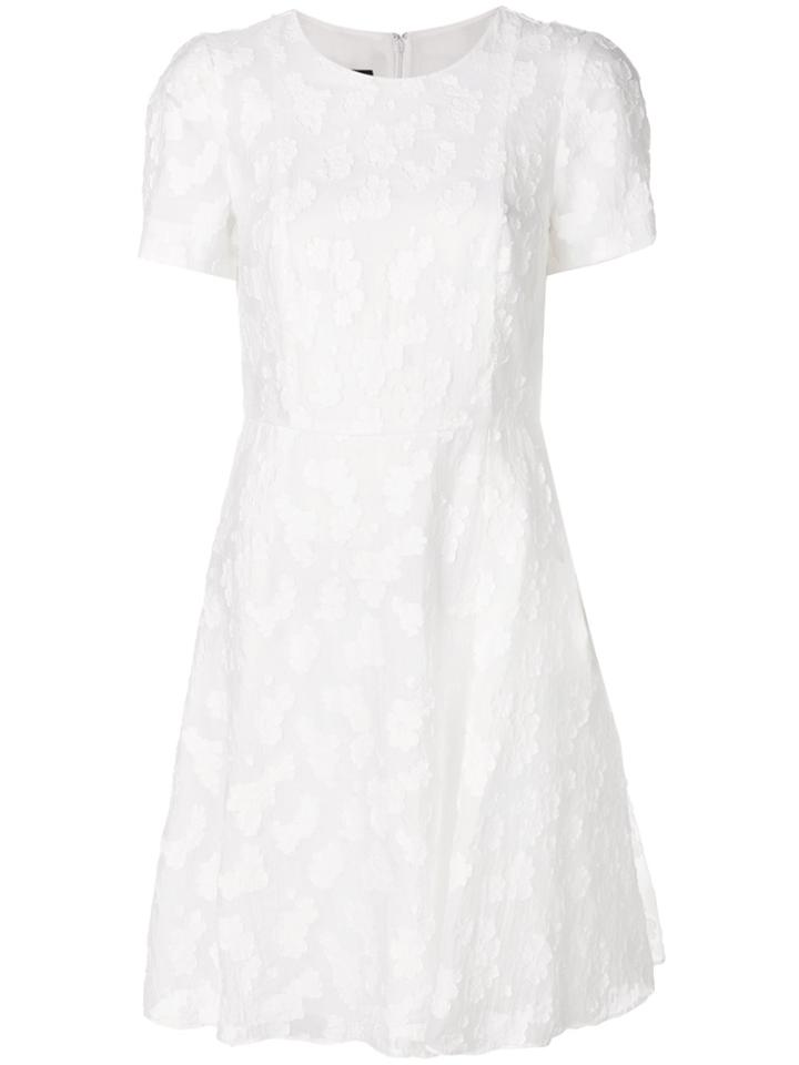 Emporio Armani Lace Appliqué Dress - White