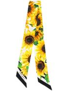 Dolce & Gabbana Sunflower Print Ascot - Yellow