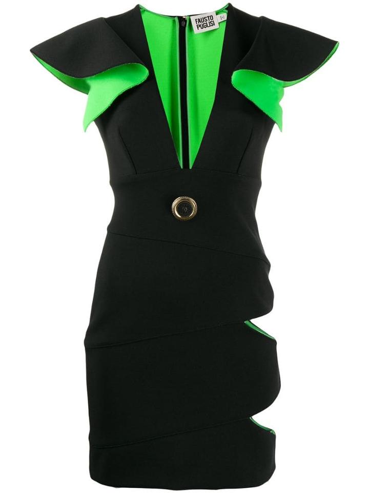 Fausto Puglisi Cut-out Sun Dress - Black
