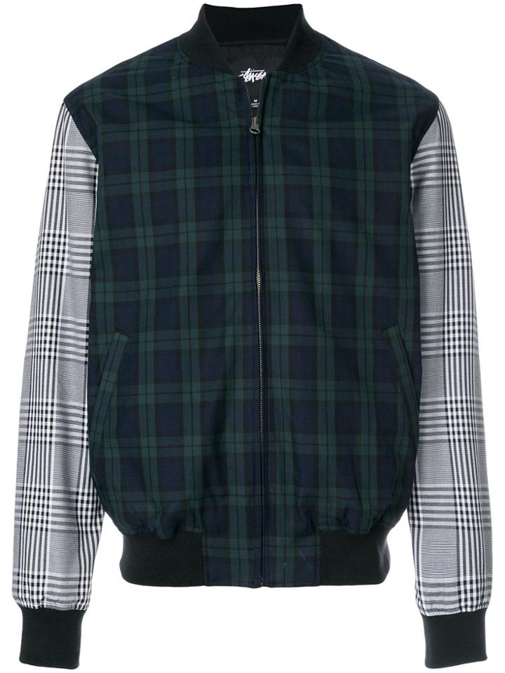 Stussy Zipped Bomber Jacket - Blue