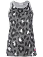 Adidas By Stella Mccartney Essentials Leopard Print Tank Top, Women's, Size: Medium, Grey