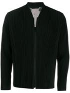 Homme Plissé Issey Miyake Zipped Fitted Jacket - Black