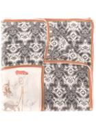 Salvatore Ferragamo - Patterned Scarf - Women - Silk - One Size, Women's, Nude/neutrals, Silk