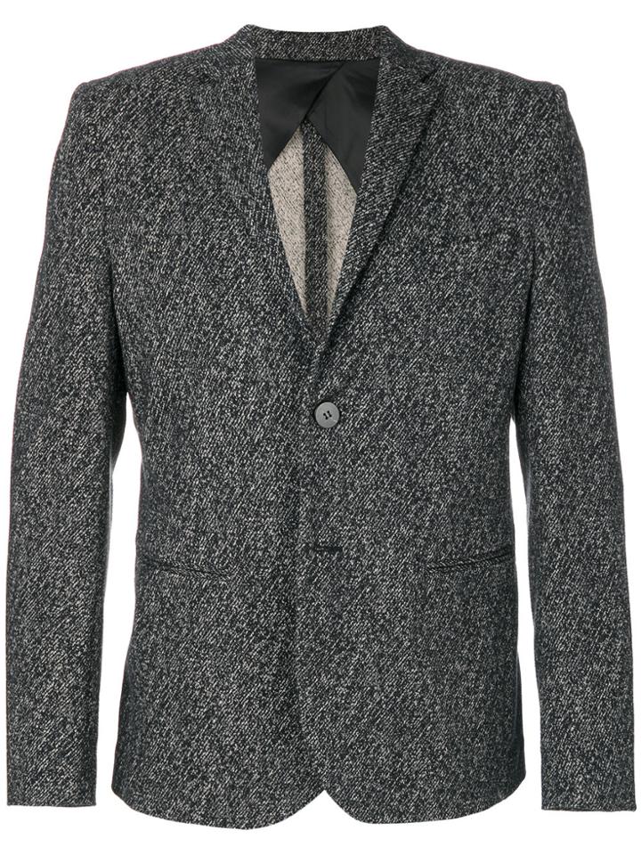 Christian Pellizzari Marl Effect Blazer - Black