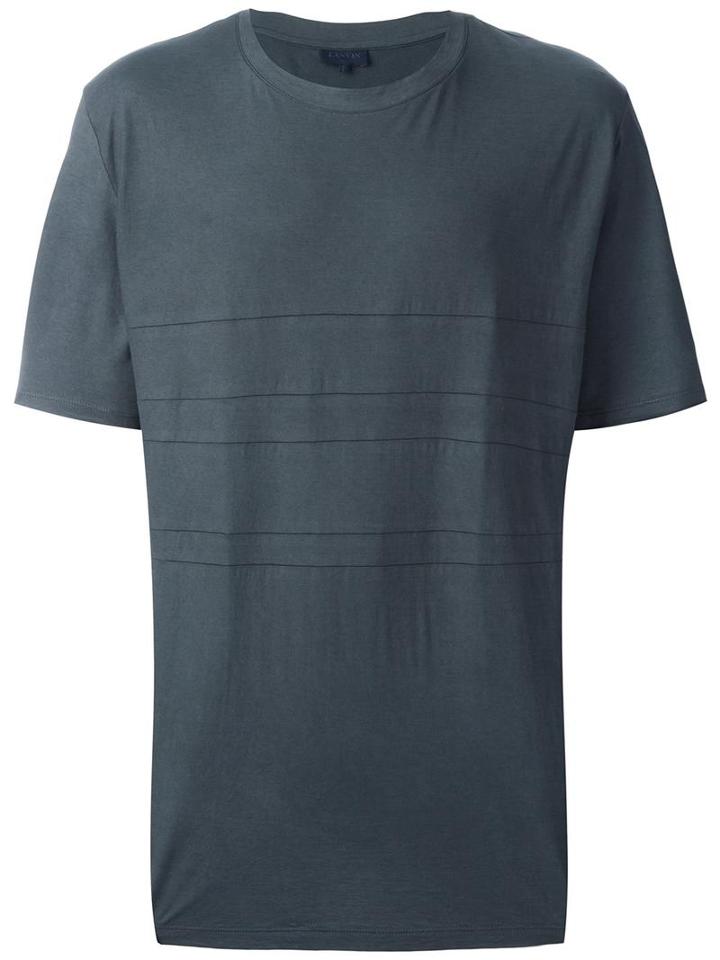 Lanvin Classic T-shirt, Men's, Size: Small, Grey, Cotton/cashmere