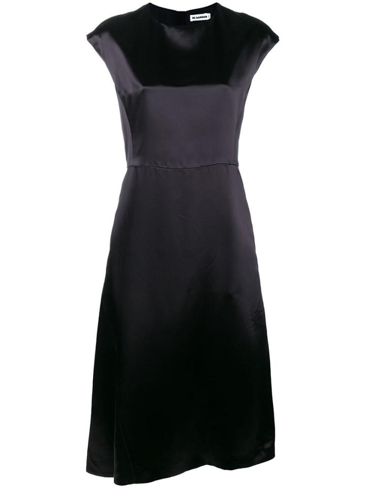 Jil Sander Sheen Flared Dress - Blue